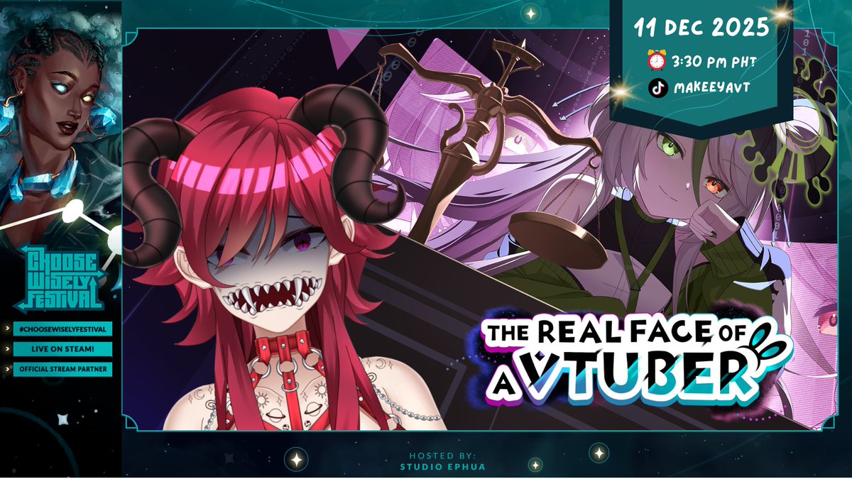 We didn't get to play this in yesterday's stream aaa so let's have a solo one specifically for The Real Face of a Vtuber by <a href="/liliengames/">リリエンゲーム</a>! It's gonna be one 1 of 2 streams for #ChooseWiselyFestival today (connection-permitting.) See you there!