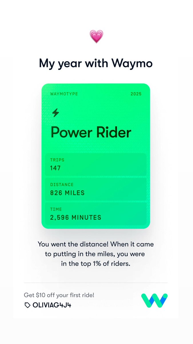 ohseez's tweet photo. 💗⚡️🤖🦾 and what a year its been. thanks @Waymo https://t.co/DeB8lPMH1L