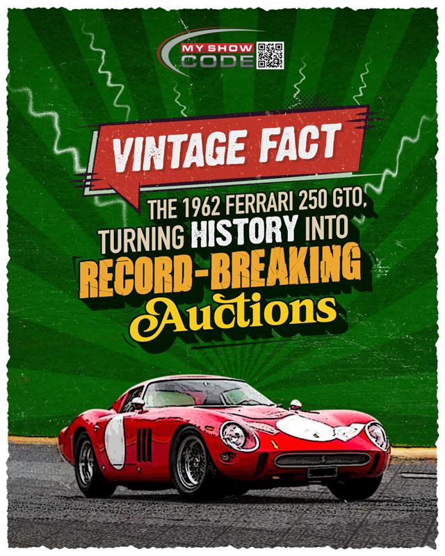 myshowcode's tweet image. The 1962 Ferrari 250 GTO is more than a classic; it’s a racing heritage and collector prestige in one icon. With only 36 built, its V12 power and timeless curves make it one of the most coveted cars ever. Follow us for more rare car facts!

#MyShowCode #QRShowcase #CustomizedQR