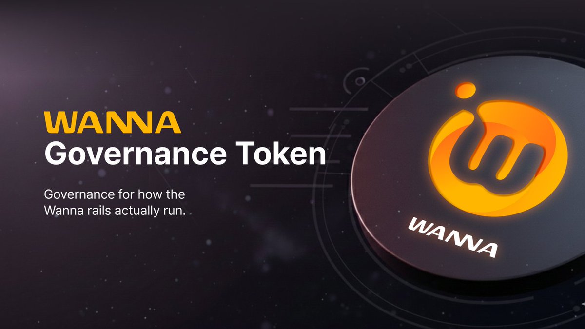 🧭 $WANNA Governance

$WANNA isn’t just exposure to fees –
it’s the token that steers how the WANNA rails actually run.

As a holder you can govern:
• Which G-Series rails go live
• FX / payment fee parameters
• Risk &amp; liquidity limits
• Revenue split for buybacks vs growth