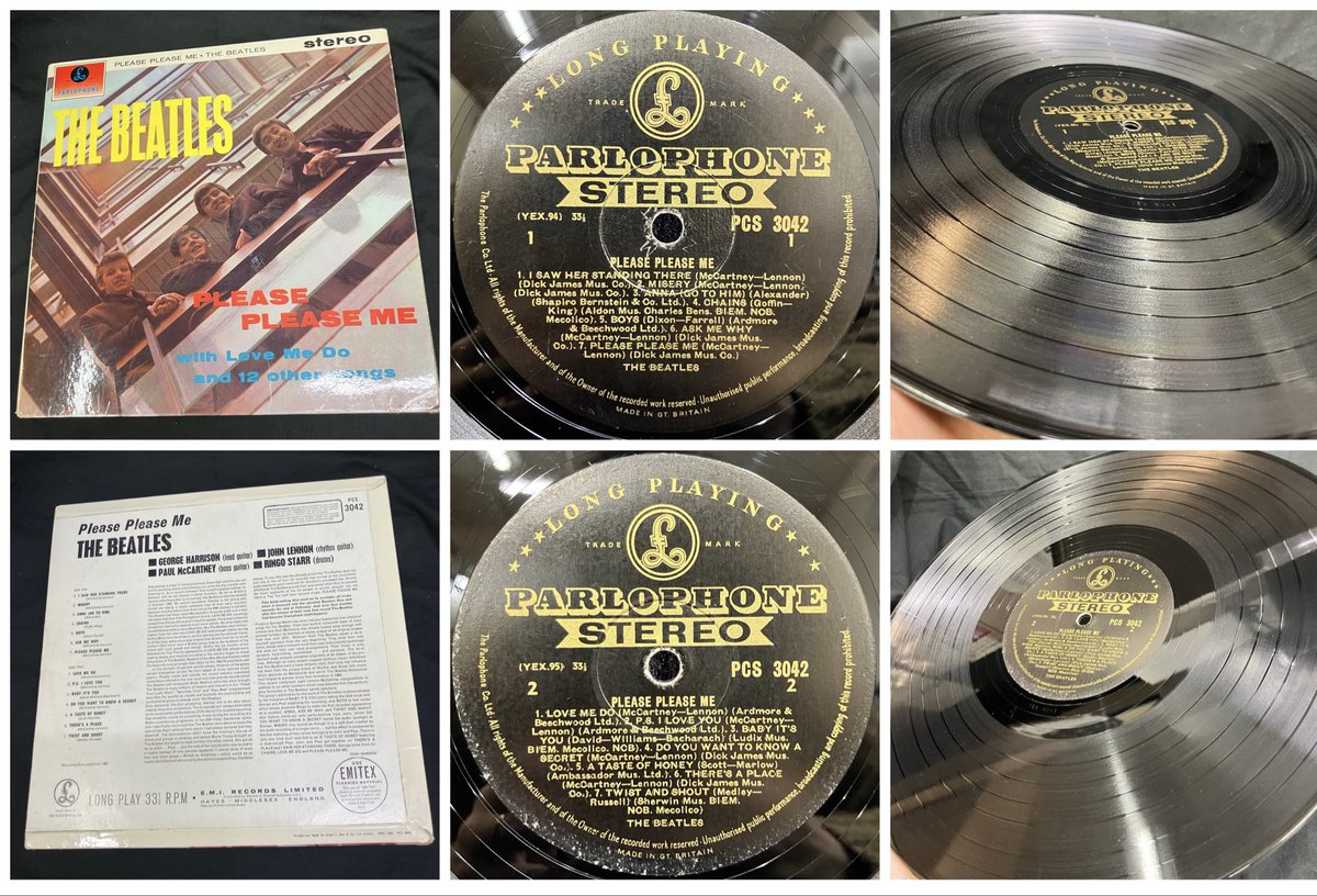 PLEASE PLEASE ME GOLD PARLOPHONE MONO & STEREO TOP CONDITION出品