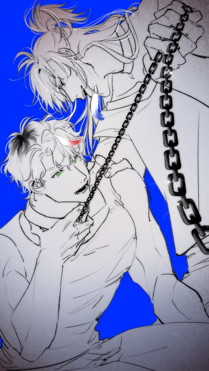 sectionstaining's tweet photo. 最後沒有完成交換的交換繪，直接送你ㄌ🙂‍↔️ https://t.co/0q8HPOpH3X