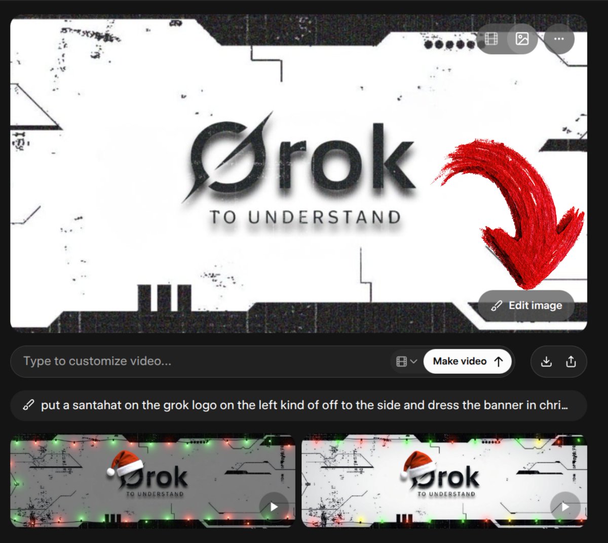Grok Media Kit Graphics you don't need photoshop for the winter arc 0. open grok imagine 1 ...