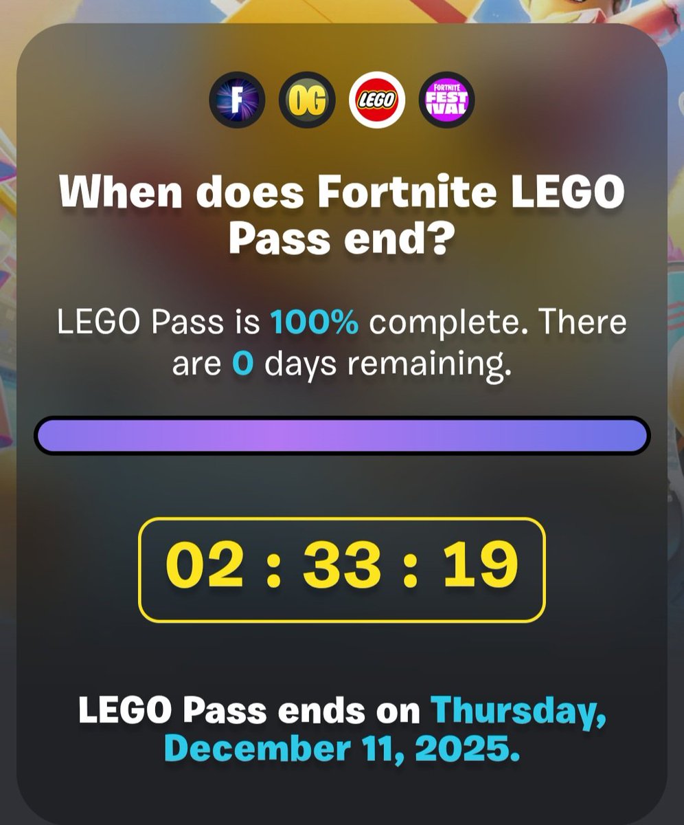 NINJAGO X FORTNITE DROPPING UNDER 3 HOURS 

WE USED TO PRAY FOR TIMES LIKE THIS (still mad Lloyd wu and nya are for the second wave)