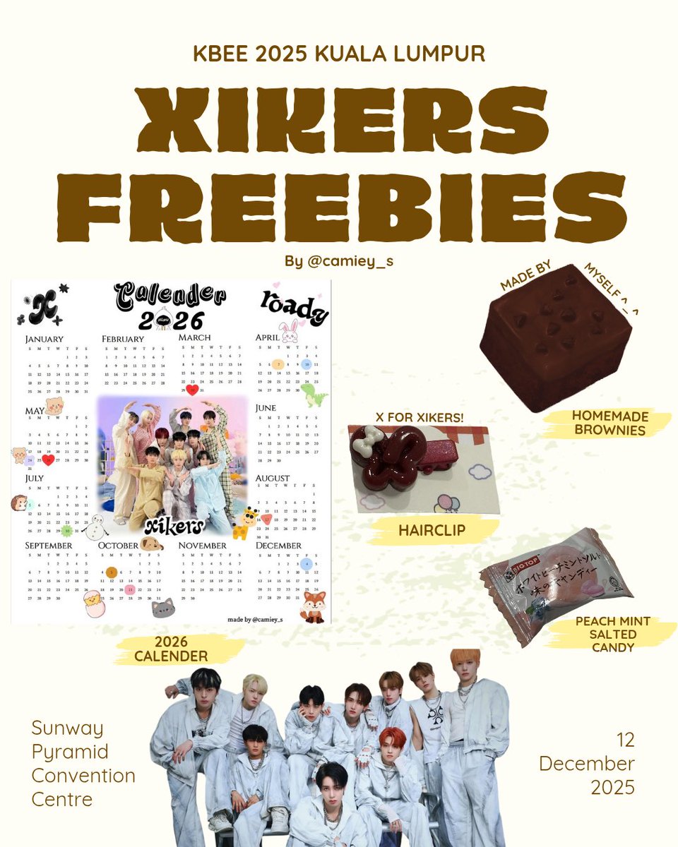 Hye i will be giving freebies at #KBEE2025KUALALUMPUR for #XIKERS on 12th december ☺️❤️

✨my outfit is printed jeans and black blazer 👖🖤
✨location tba
✨FCFS 

Please help like &amp; rt 🫶🏻❤️