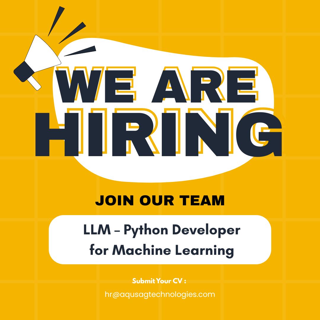 aqusag's tweet image. 🚨 We’re #hiring : LLM – Python Developer (4+ YoE) 🚨
Remote | Contractual | Salary: Up to INR 1,20,000/month

Join our AI &amp;amp; ML team and solve challenging coding problems! Python, algorithms &amp;amp; competitive coding skills required.

🔗 aqusag.com/jobs/detail/ll…

#PythonDeveloper #job