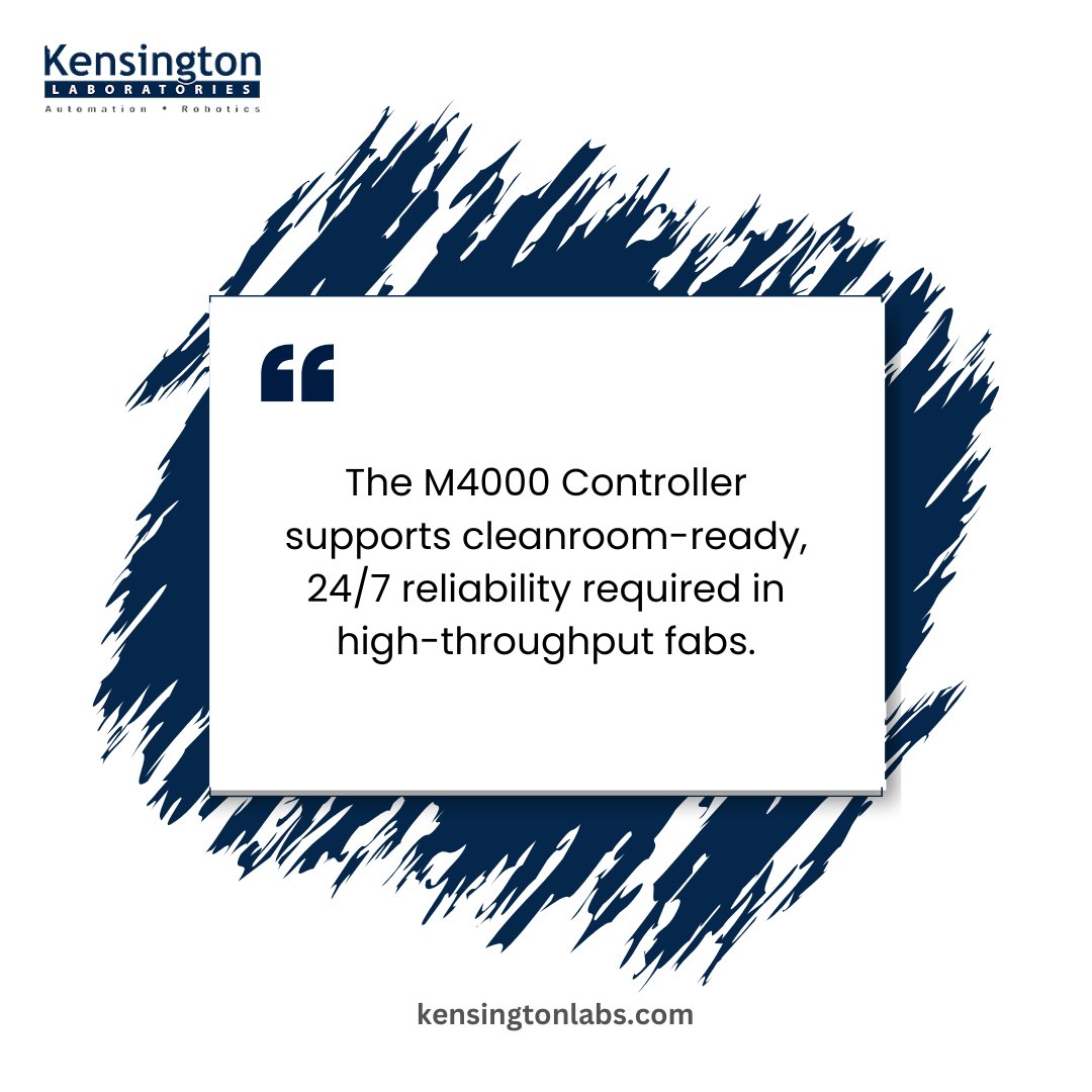 Kensington_Labs's tweet photo. π Request a Quote - https://t.co/uNgWkIWe3G
#M4000Controller #SemiconductorAutomation #WaferHandling #MotionControl #PrecisionEngineering #RoboticsInnovation #FabAutomation #CleanroomTechnology https://t.co/BYrksEwYVn