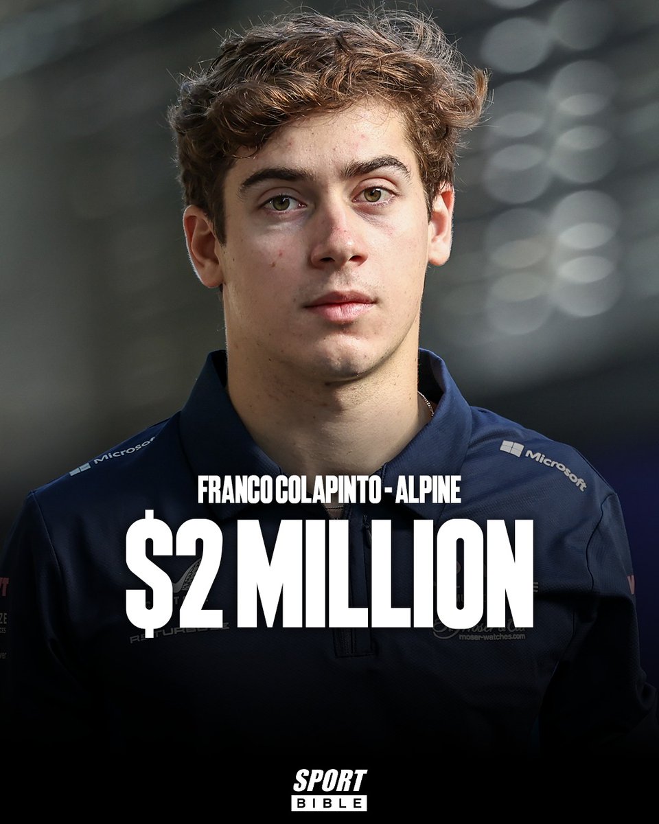 PLATA Y MIEDO NUNCA TUVIMOS
Según <a href="/autosport/">Autosport</a>, esto cobrarán los pilotos de Fórmula 1 en la temporada 2026 (en millones de dólares)
Verstappen 65
Hamilton 60
Leclerc 34
Alonso 20
Norris 20
Piastri 20
Russell 18
Gasly 10
Sainz 10
Albon 8
Stroll 6
Hulkenberg 5
Ocon 5
Bottas 3
Hadjar