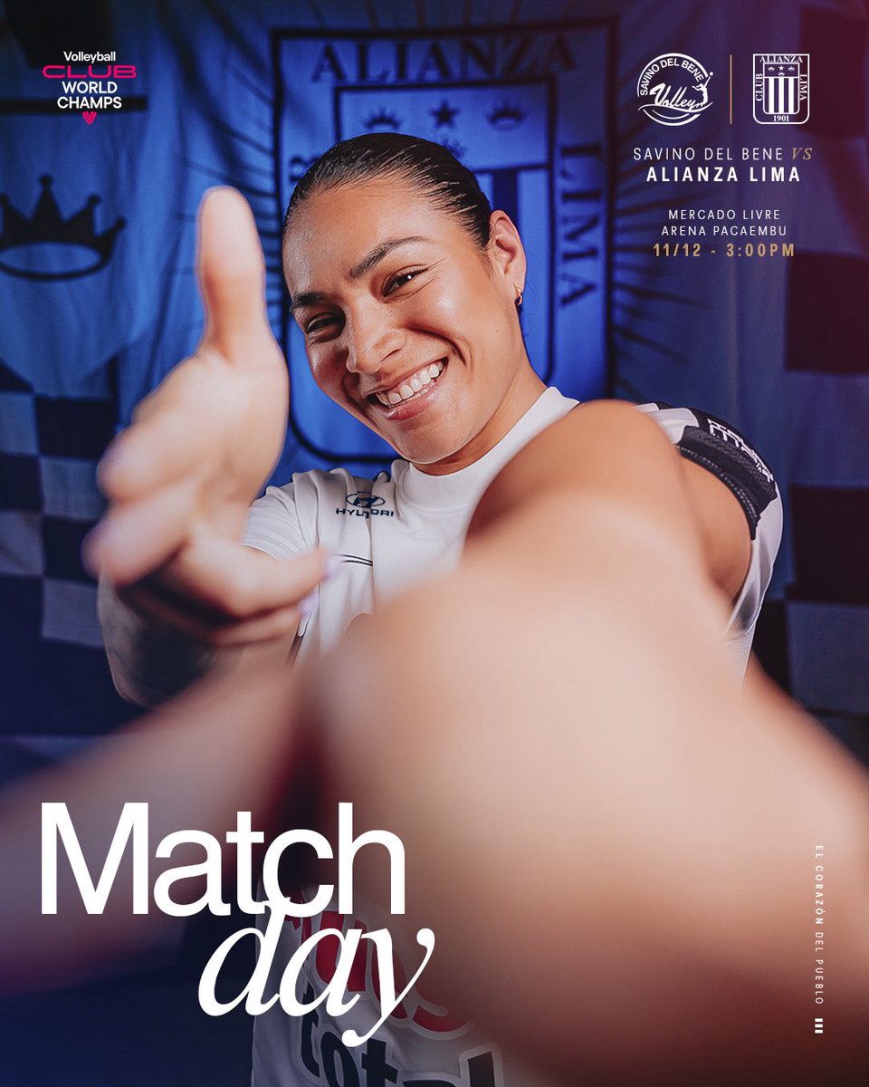 AlianzaLimaVB's tweet image. ¡𝑯𝑶𝒀 𝑱𝑼𝑬𝑮𝑨𝑵 𝑳𝑨𝑺 𝑩𝑰𝑪𝑨𝑴𝑷𝑬𝑶𝑵𝑨𝑺! 💙👏🏾

🔜 @SDBVolley