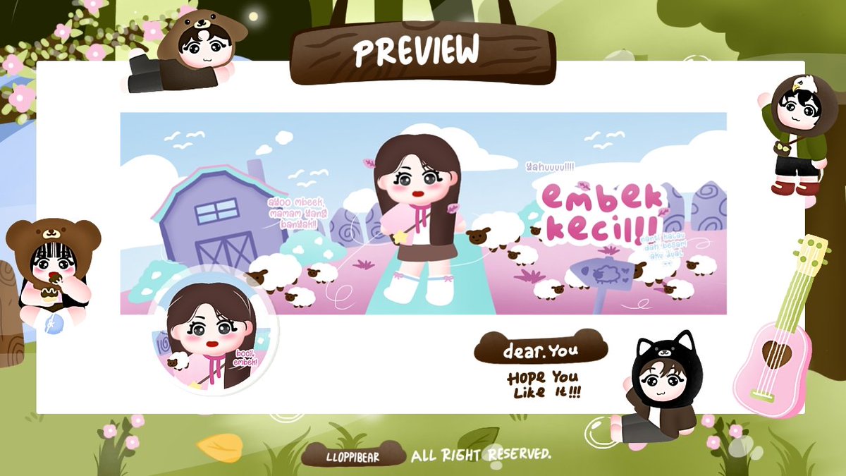 llOPPIBEAR's tweet image. Hawo, bantu repost yaa gomawooo 🥺

Rayaa punya 4 rs bocil embek nih, bisa langsung ditake di dm. Price 20k, free retext yaa. GOMAWOOO 👧🏻🧸🍭🍀🍼🍓💖🤍🎀

#zonauang