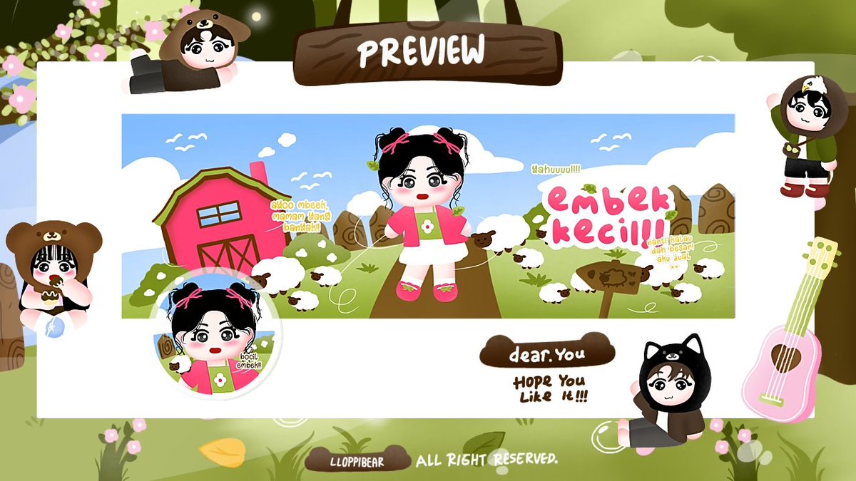 llOPPIBEAR's tweet image. Hawo, bantu repost yaa gomawooo 🥺

Rayaa punya 4 rs bocil embek nih, bisa langsung ditake di dm. Price 20k, free retext yaa. GOMAWOOO 👧🏻🧸🍭🍀🍼🍓💖🤍🎀

#zonauang