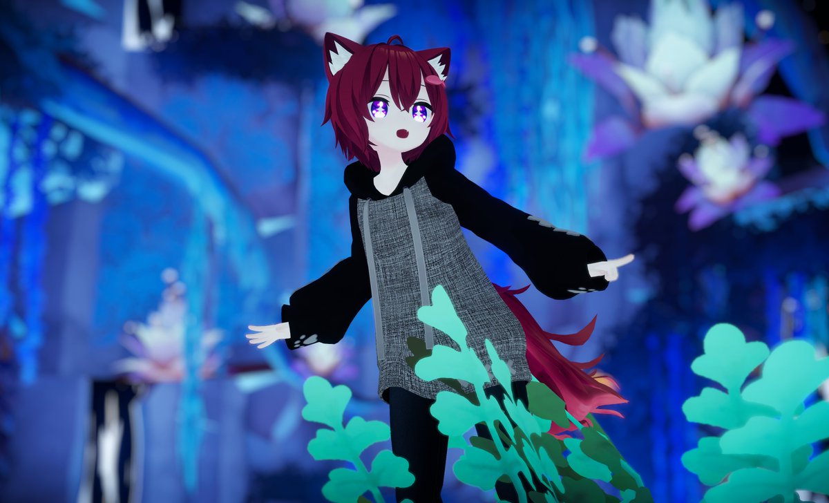 Exploring the magical wonders of VR! ^^

🌎: Vinelux River by <a href="/ShopowVR/">Shopow</a> 

#VRChat #VRChatPhotography #VR