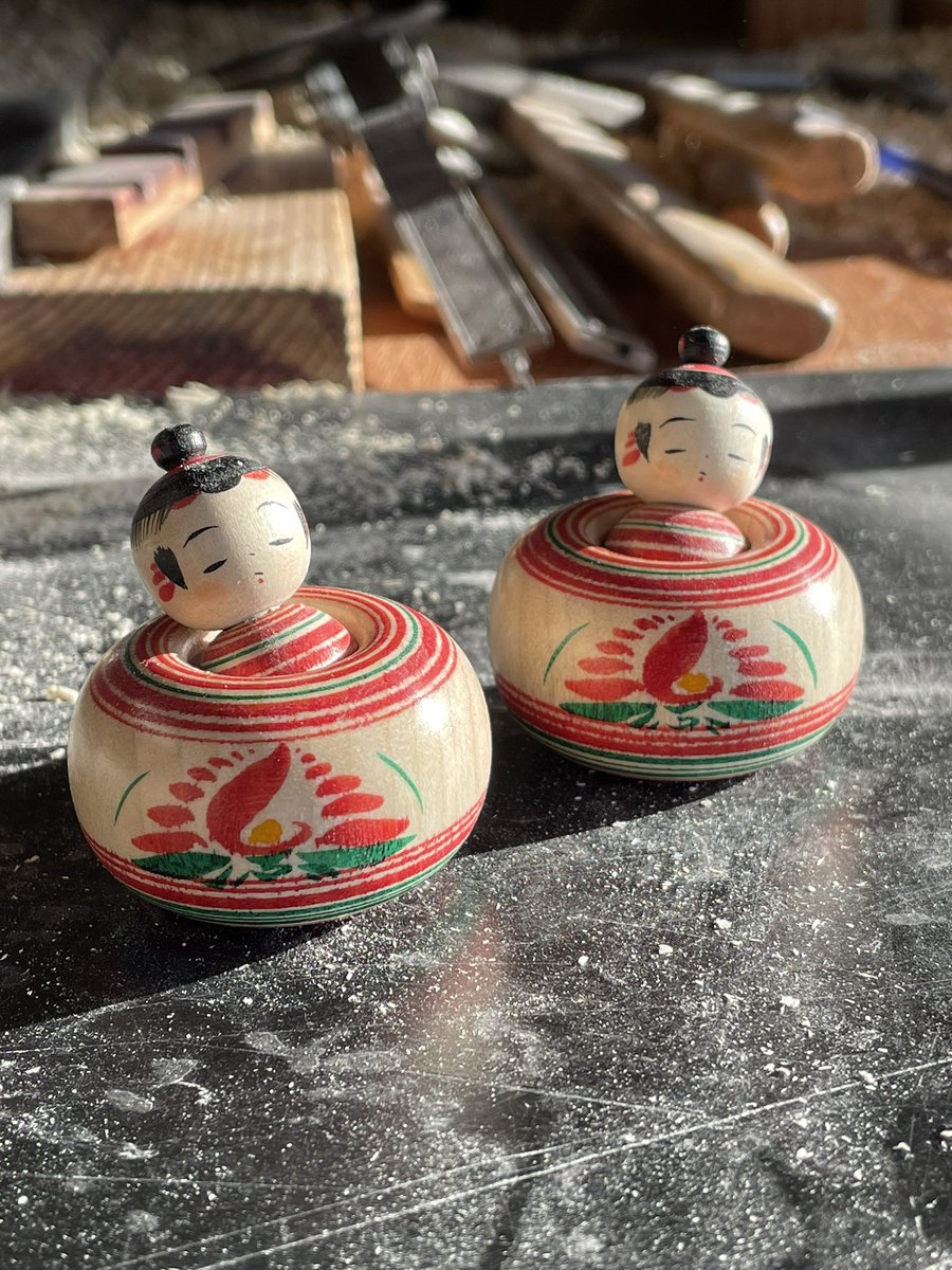 お団子頭のねむりえじこ🍡 #こけし #佐藤裕介工人 #木地処さとう #弥