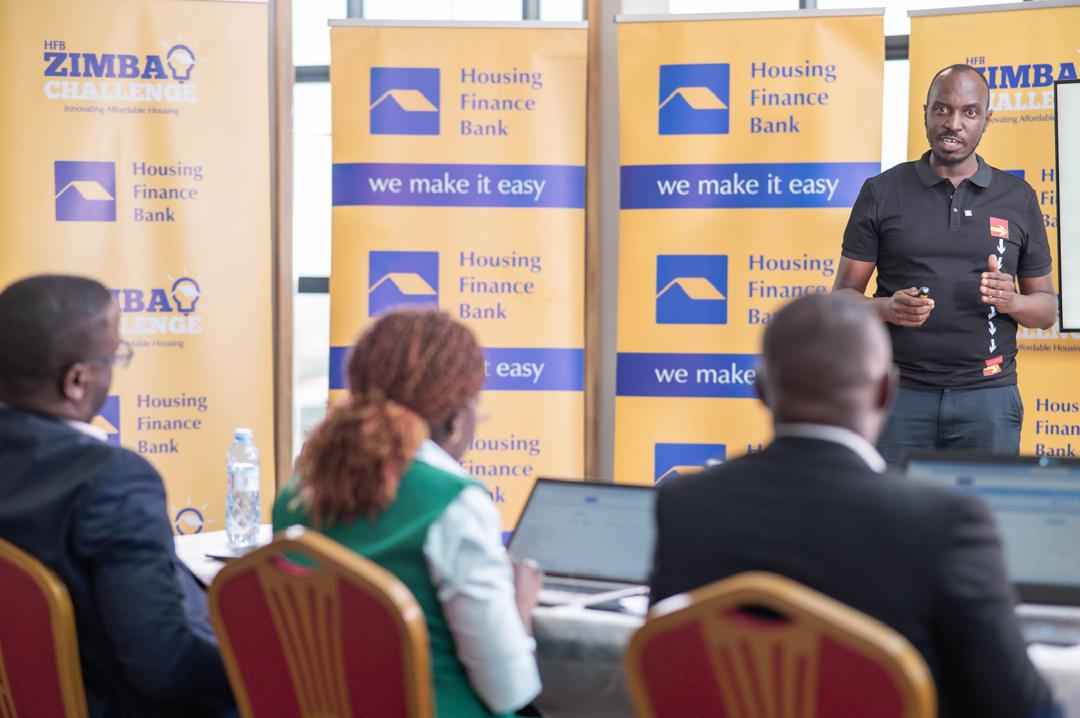 TomorrowUganda's tweet photo. EarthLink: A house that provides affordability and is eco-friendly using natural and recycled materials. Presentation for @housingfinanceU 's #HFBZimbaChallenge at @nextmediaug https://t.co/7xd4xr5lHq