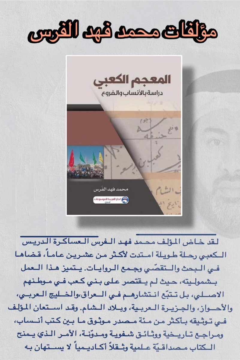 كتاب #المعجم_الكعبي #محمد_فهد_الفرس #محمد_الفرس #بني_كعب #الكعبان #الكعبي #704