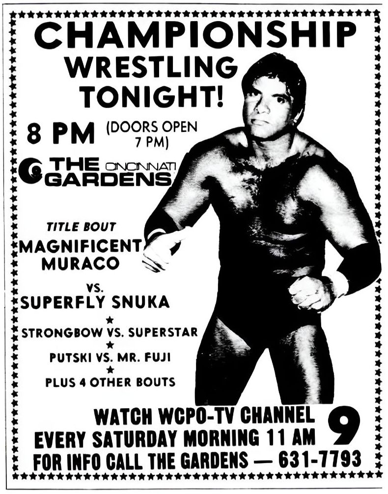 On this day in 1983: Championship wrestling at the Cincinnati