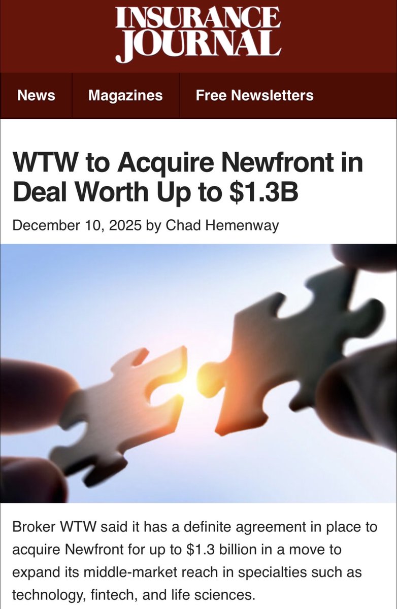 Congrats to Spike, @gwintrob and the entire team at Newfront on this announcement.
I could tell Sp