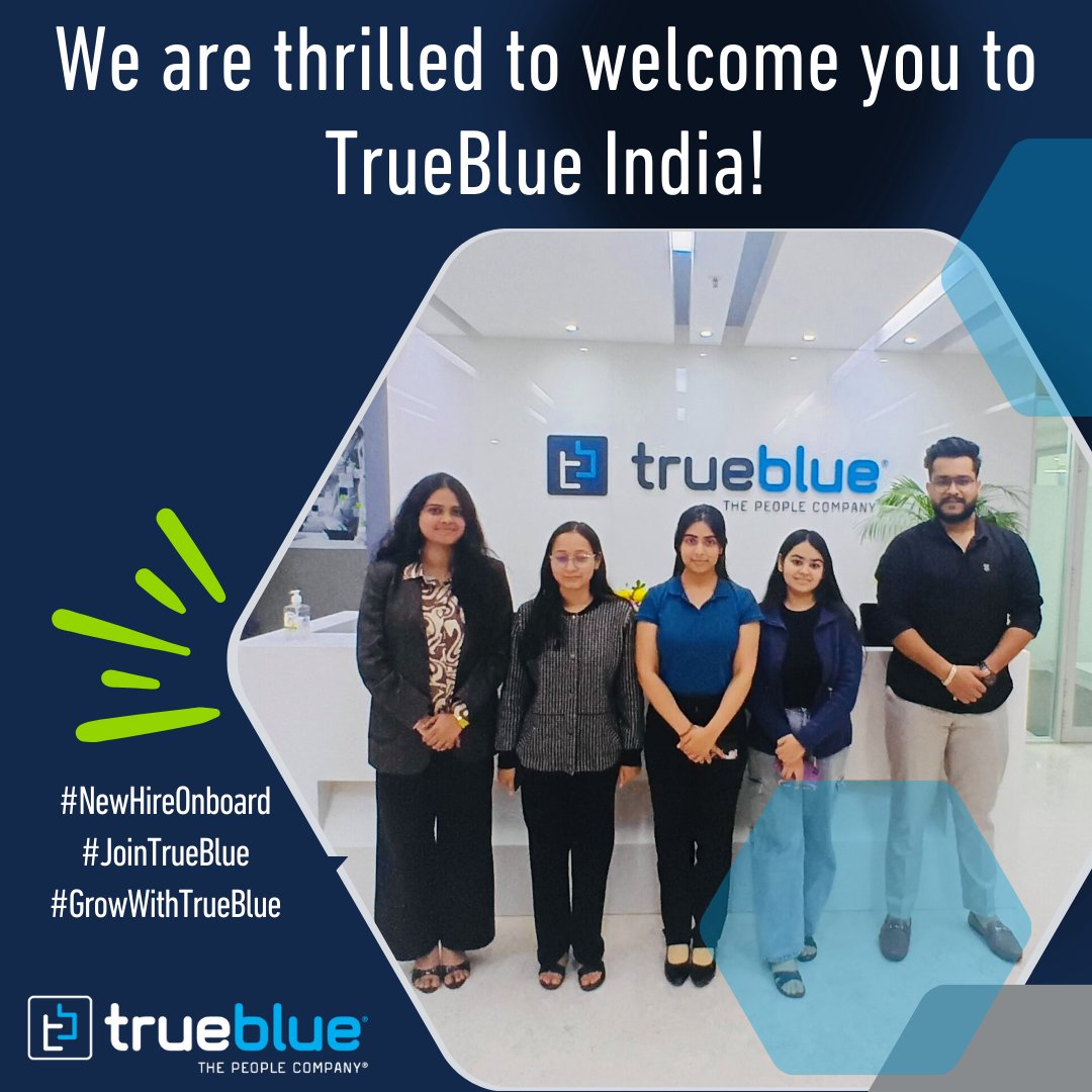 IndiaTrueblue's tweet photo. Expanding our team, expanding our potential.
#newhireonboard #jointrueblue #growwithtrueblue https://t.co/KHht40e4mq