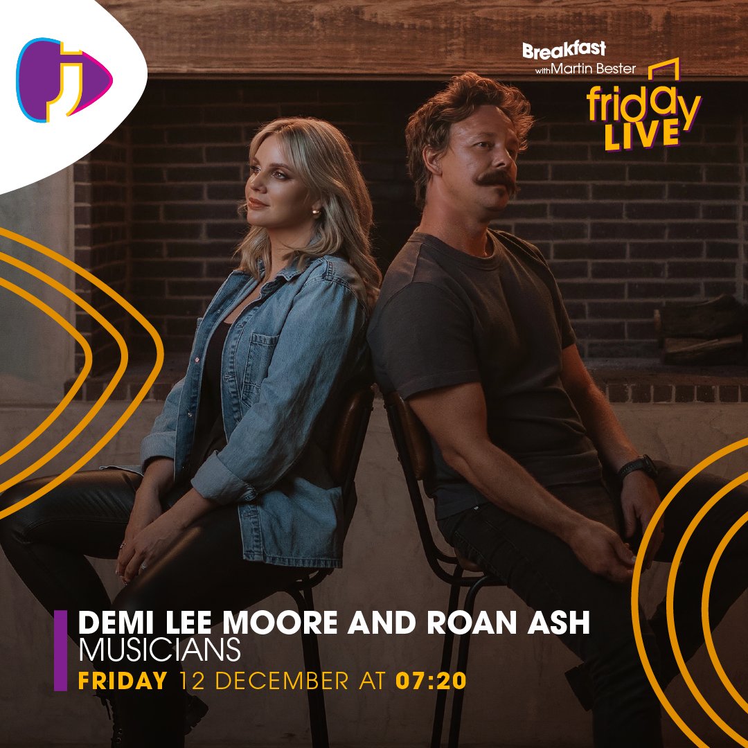 jacarandafm's tweet image. Dit is die laaste #FridayLive van 2025, en hoe beter as om dié jaar met 'n duet saam met Demi Lee Moore en Roan Ash af te sluit? 🤩

Skakel in:

📻: 94.2
📱: Jacaranda FM App
💻: jacarandafm.com
📺: DStv 858/ OpenView 602

#BreakfastWithMartinBester
