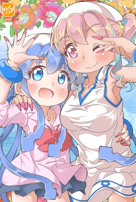 ただいまでゲソ!('ω')ノ 障害者就労事業所のお仕事から、 帰宅しましたー #イカ娘 #おにまいお絵描き