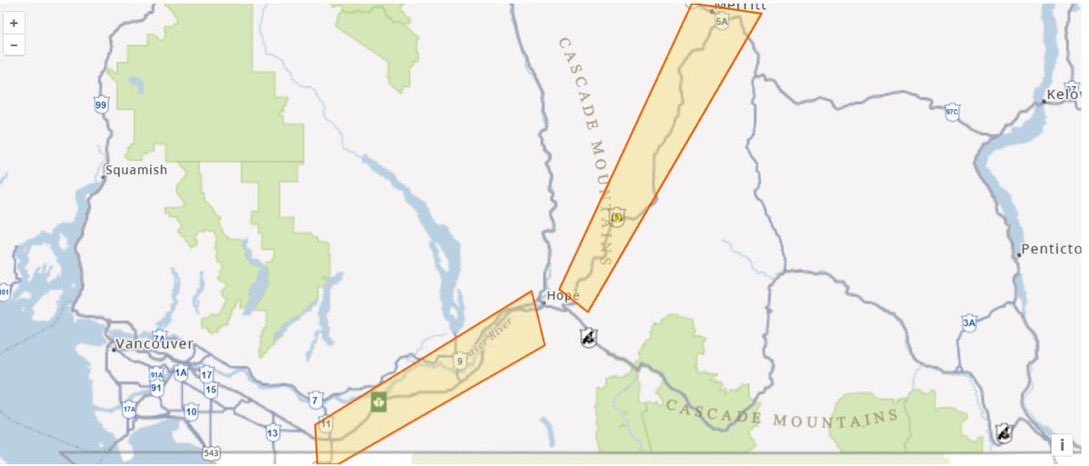RyanVoutilainen's tweet image. There is no getting to the BC interior tonight - All CLOSED:

#BCHwy1: #YaleBC to #Lytton &amp;amp; EB betw/ #BridalFalls / #BCHwy9 &amp;amp; #HopeBC

#BCHwy3: #CrowsnestHwy Hope to #PrincetonBC

#BCHwy5: #Coquihalla Hwy #HopeBC to #MerrittBC

#BCHwy7: #LougheedHwy betw/ Hope &amp;amp; #Agassiz

#BCwx
