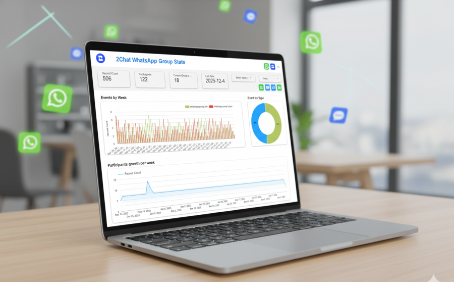 2chat_'s tweet photo. Stop guessing your WhatsApp group's growth. 📈
Build an automated analytics dashboard to track joins, leaves, and community health.
Combine Looker Studio, Google Sheets &amp; the 2Chat API.

https://t.co/2t3SJsYYa2

#WhatsApp #LookerStudio #Analytics #DataDriven #MarTech #API https://t.co/woLNume5wn
