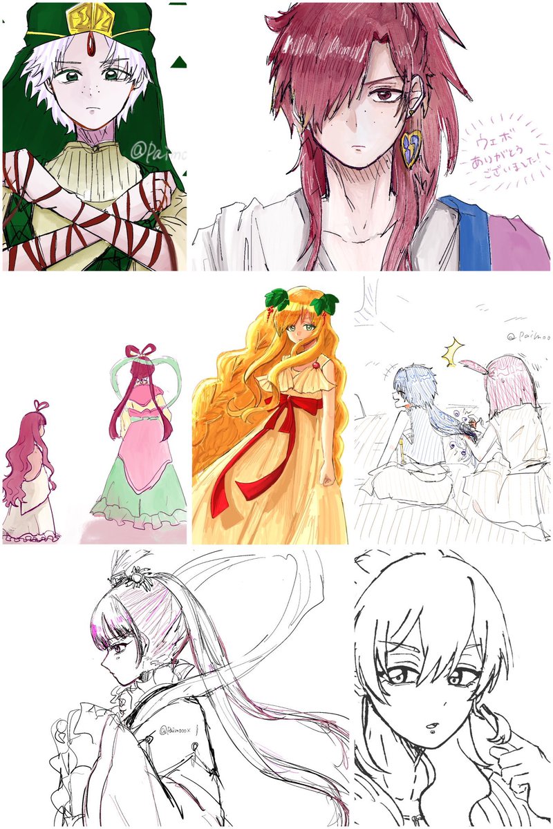 paimooox's tweet photo. テンプレお借りしました！
お友達ください。目指せ賑やかタイムライン
ちゃんとした絵が少ないので、まとめで失礼します🏷️
 #マギ好きな人と繋がりたい https://t.co/CNknfA8cw5