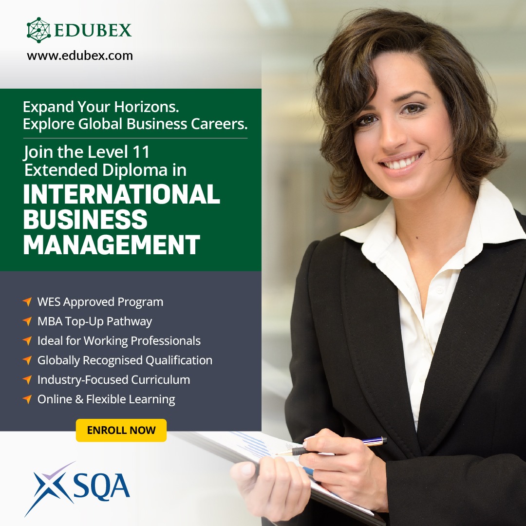 EdubexEdu's tweet image. Expand Your Horizons. Explore Global Business Careers. Join the Level 11 Extended Diploma in International Business Management.

edubex.com/program-detail…

#Edubex #InternationalBusinessManagement #Level11Diploma #GlobalBusinessCareers #BusinessManagementStudies #WESApproved