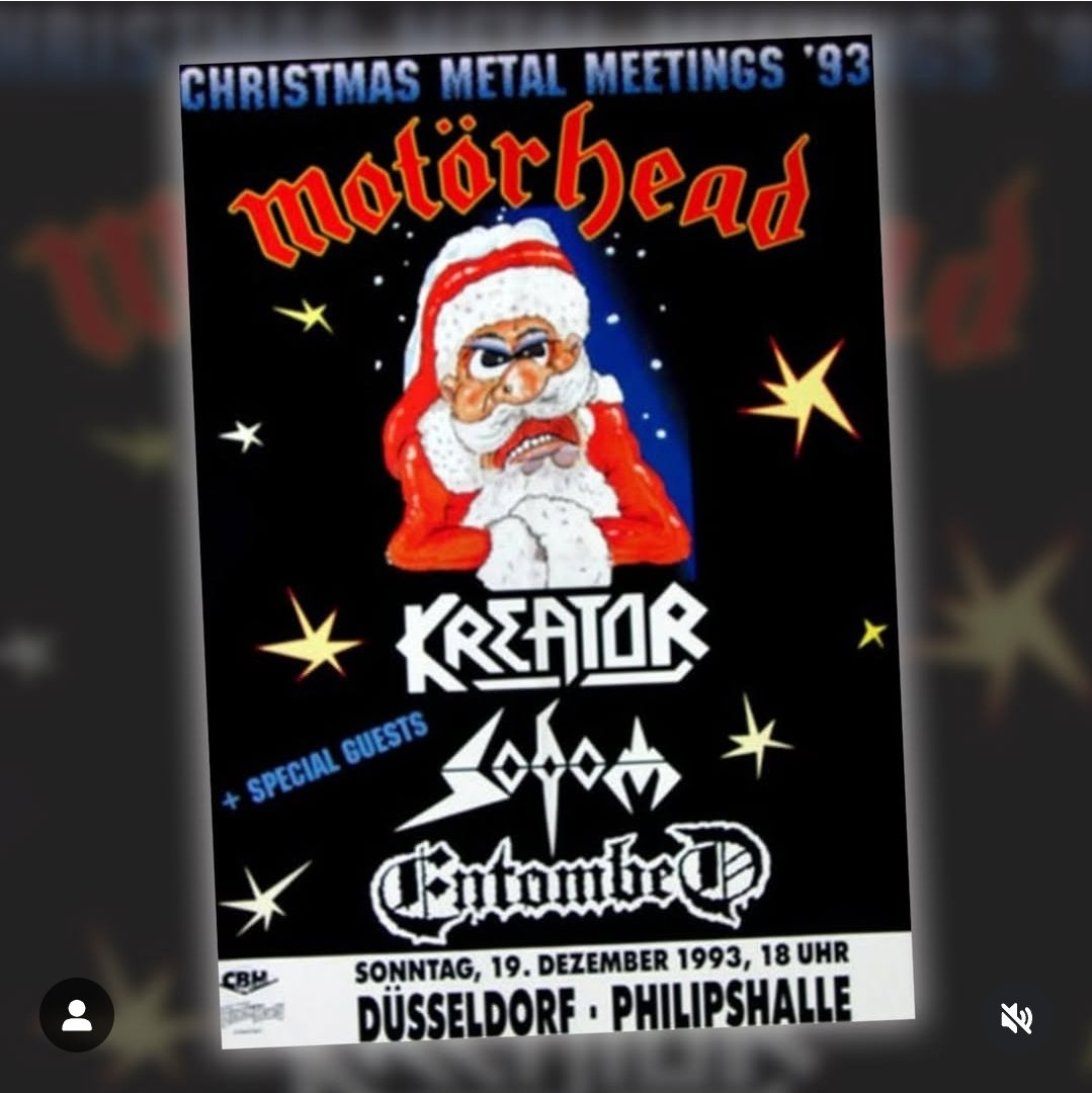 EaracheRecords's tweet image. Dig and I actually  went to this show. Entombed's manager put us on the guest  list.  We flew over made it to the venue.. of course  not on the list. The box office guys barely  spoke any English.  Us, very little  German  but somehow  we talked  our way in. 
#motorhead #entombed
