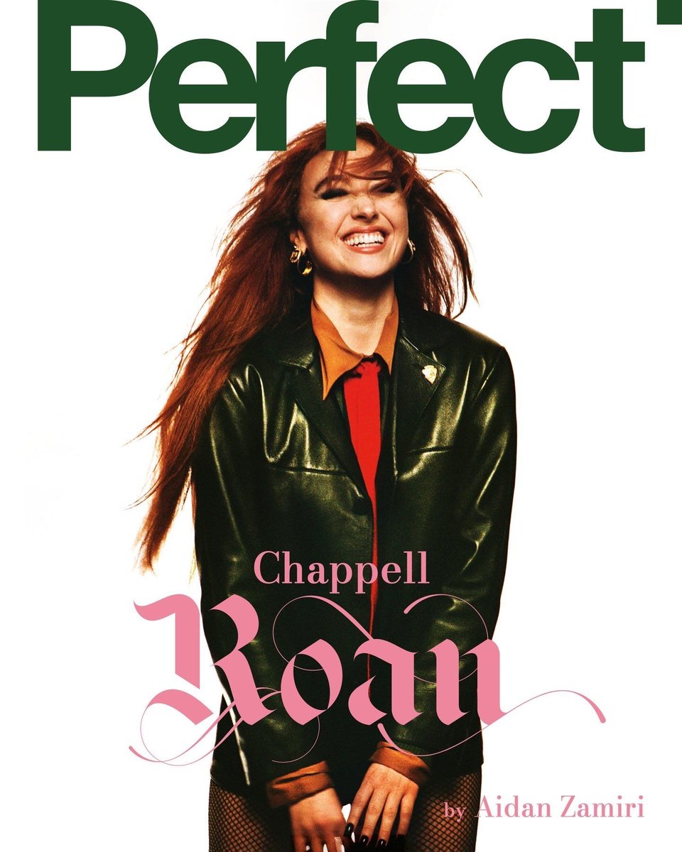 spinorbinmusic's tweet photo. Chappell Roan graces the cover of Perfect Magazine and she is PERFECTION 💖📸
#ChappellRoan #PerfectMagazine #CoverStar #PopIcon https://t.co/BREpEURart