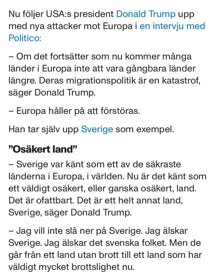 Det är dags för förändring. Vad sägs om en socialliberal regering efter nästa val? Helt klart har tidö-partierna visat att de inte klarar av att göra Sverige säkrare och bättre (och inte S heller). Det säger ju t.o.m. Trump, och då måste det väl vara sant?