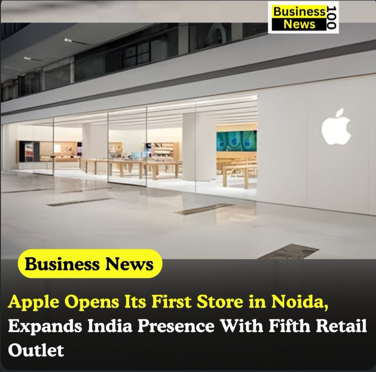ocsreddy1212's tweet image. #Apple has #opened its first #retailstore in #Noida at 
#DLFMall of #India, marking the company’s fifth store in India and a key step in strengthening its physical retail presence in the country. The new outlet features Apple’s latest product lineup, dedicated service support,