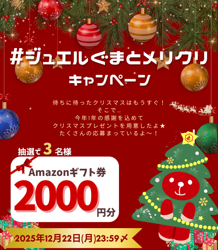 ジュエルぐまサンタさん、ありがとうございます🐻🎅✨ ステキな