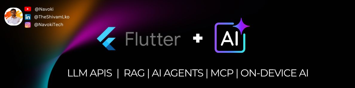 theshivamlko's tweet image. 🚨 BREAKING for @FlutterDev 

🌟  1-stop GitHub repo where #FlutterDev can learn AI 

Firebase Ai,  RAG, Gemini, Vector Search, MCP

Flutter Ai Labs
github.com/theshivamlko/f…

#aitutorial #opensource #learnai #artificialintelligence #navoki  #appdev #buildinpublic