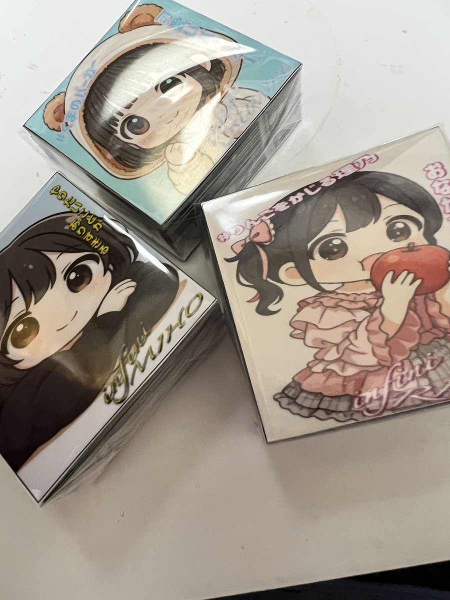 やっとやっとinfiniメンバー全員の ちびキャラシールが出来た‼️ 総