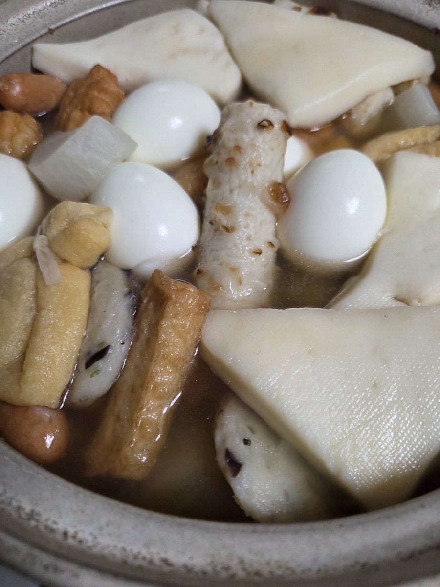 そして、休憩中におでんを作りました 2、3日はこれです🍢
