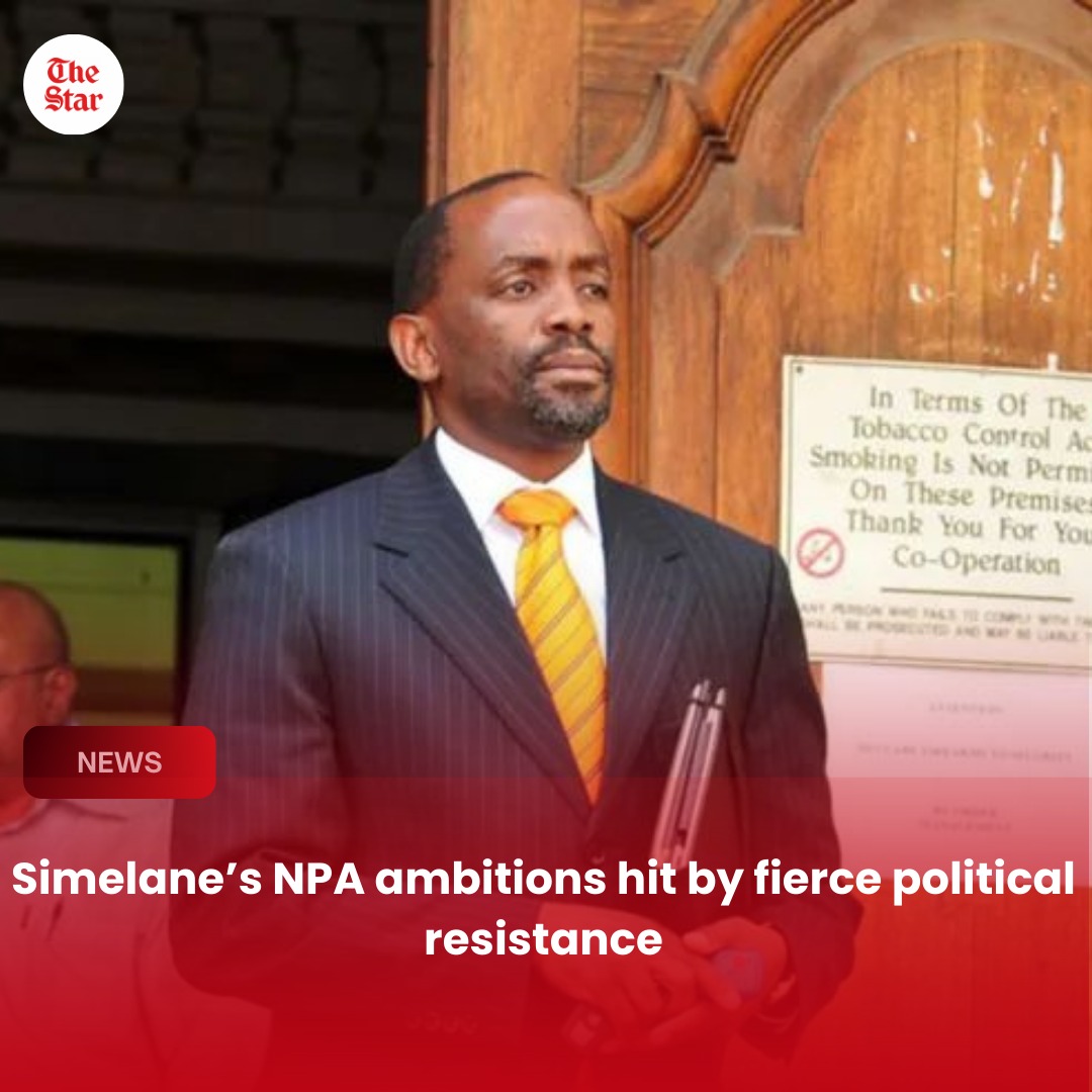 TheStar_news's tweet photo. 📍Simelane’s bid for NPA leadership faces heavy political pushback, intensifying tensions around the selection process.
Read more 👉 https://t.co/7nGfrSaECx
#NPA #Simelane #SAPolitics #TheStar #Leadership https://t.co/2llYXSfW34