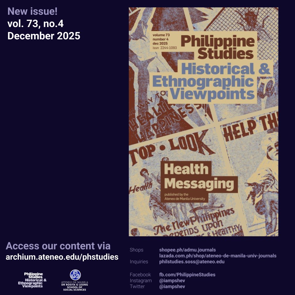 Philippine Studies tweet media