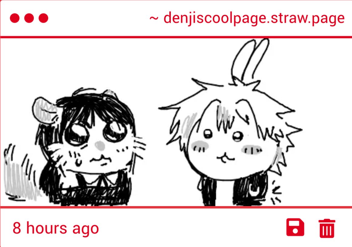 denjilovesgurls's tweet image. THIS IS THE FRIGGIN CUTEST THING EVER!!!!! THANK YOU FOR DRAWING ASA AND I AS USAGI AND MOMONGA I LOVE THIS SO MUCH🫶🫶🫶🫶🫶🫶🫶🫶🫶🫶🫶