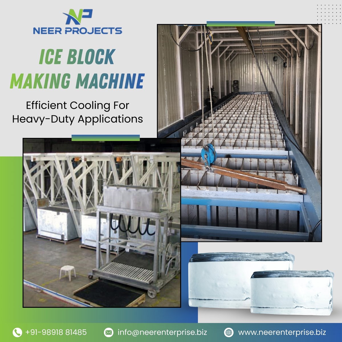 neerenterprise's tweet image. Ice Block Making Machines provide fast, efficient, and continuous ice production with minimal energy use, thanks to high-efficiency ammonia compressors &amp;amp; durable tanks.

Visit:
neerenterprise.biz/products/ice-b…

#NeerEnterprisesPvtLtd #NeerProjects #IceBlockMakingMachine #IceBlockMachine