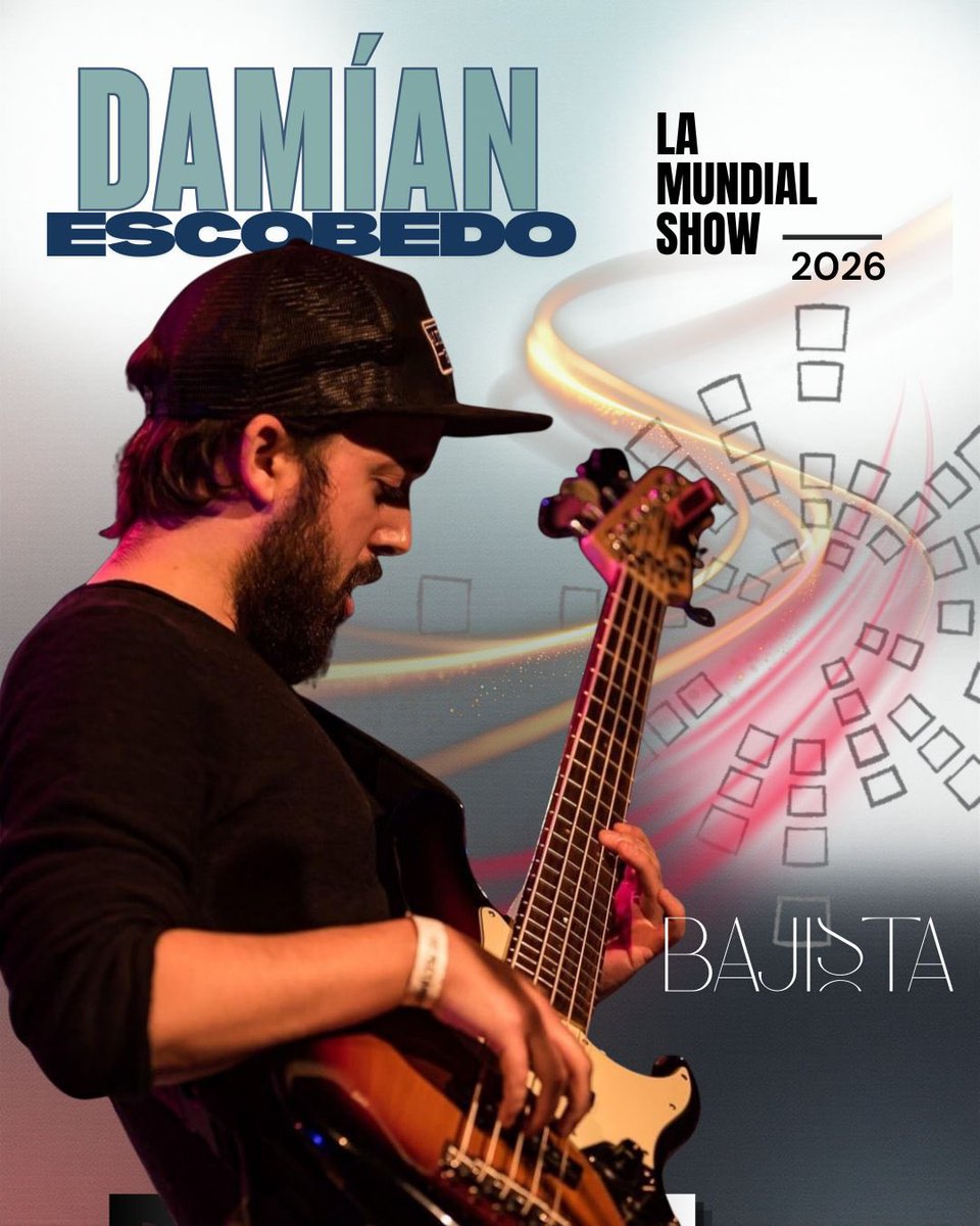 𝗟𝗮 𝗠𝘂𝗻𝗱𝗶𝗮𝗹 𝗦𝗵𝗼𝘄 𝟮𝟬𝟮𝟲 ✨
Comenzamos nuestras presentaciones 2026 con el instrumento base que sostiene todo el espectáculo.
𝐃𝐀𝐌Í𝐀𝐍 se suma como bajista, aportando cuerpo, seguridad y potencia al sonido.

Bienvenido y mucha Suerte @damiandbass ! 
🙌🏼🫶🏼💛