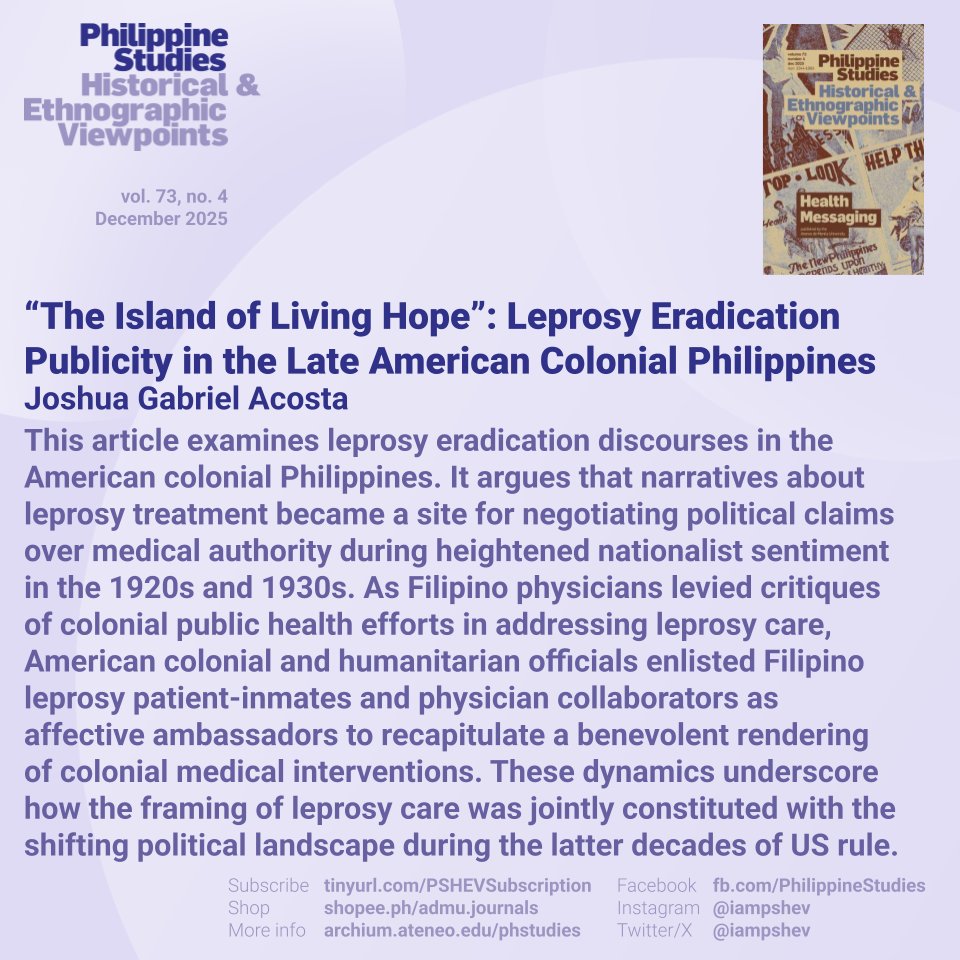Philippine Studies tweet media