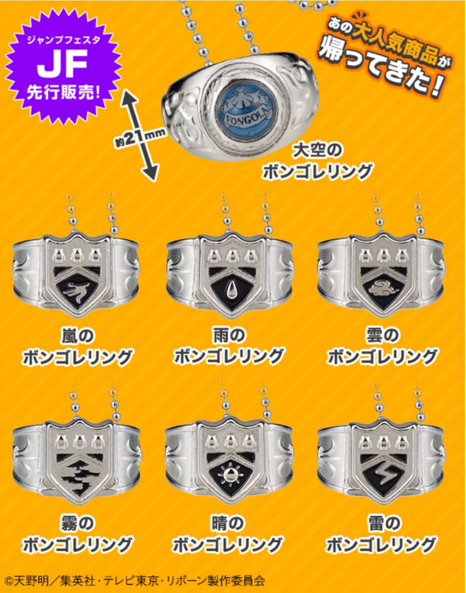 家庭教師ヒットマンREBORN！ ボンゴレリングコレクション】 1月発売の