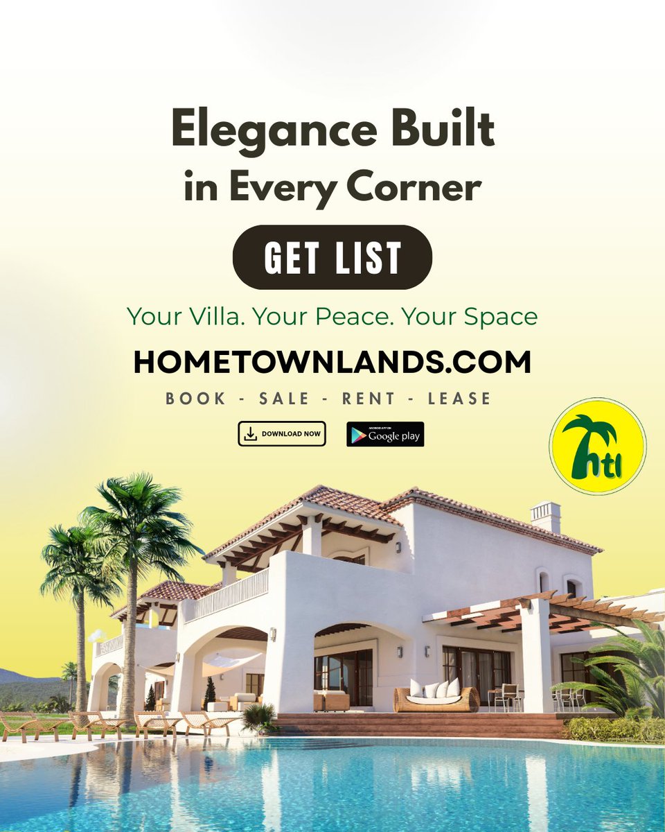 hometownlands's tweet photo. π‘ Discover elegance crafted in every corner!!
List your property on https://t.co/EbpwVTR5AE and connect with buyers, renters, and travelers looking for the perfect space.
#HometownLands #Premiumlisting #GetListed #PropertyListing #resortlisting #villalisting #adfreeexperience https://t.co/WAZ19M0DBr