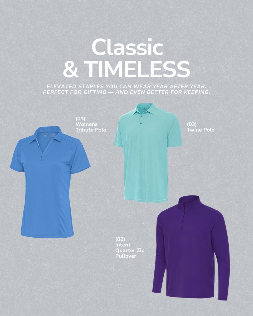 AntiguaApparel's tweet photo. Whether you’re dressing for a holiday party, a winter tee time, or a family get-together, we’ve got a style for every personality.

Consider this your guide to dressing (and gifting) with confidence all season long. ❄️ https://t.co/MoGIntGfuk