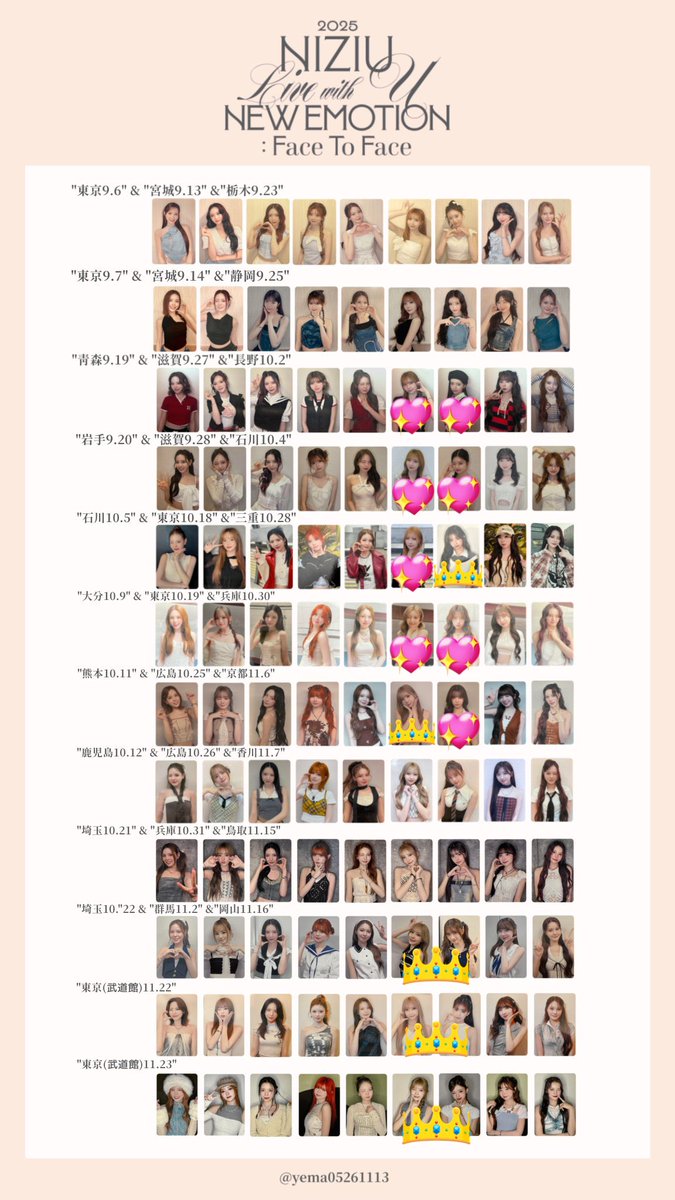 NiziU 交換 New emotion 譲▶️ 1,2枚目 HMV特典 A盤マヤ 会場トレカ