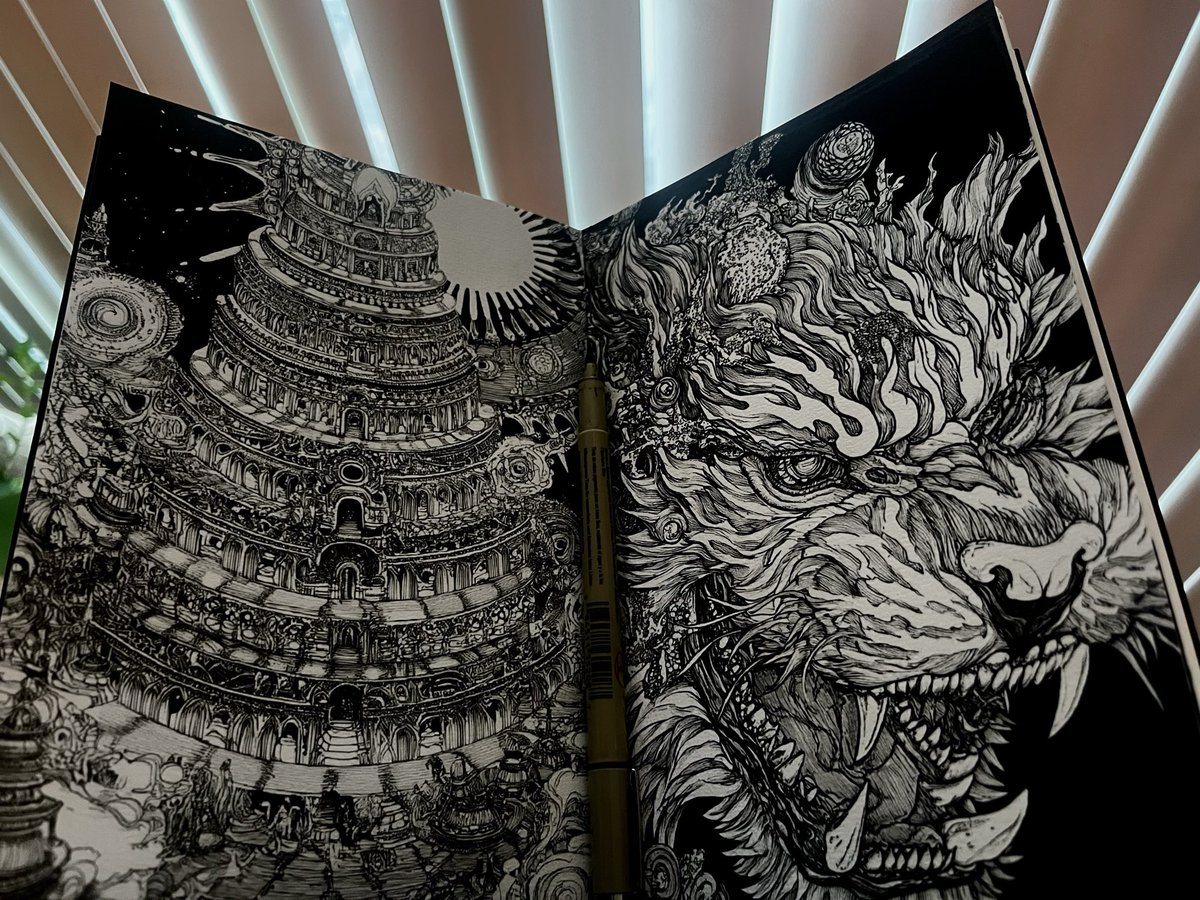 Slivereign's tweet image. Now the other sketchbook