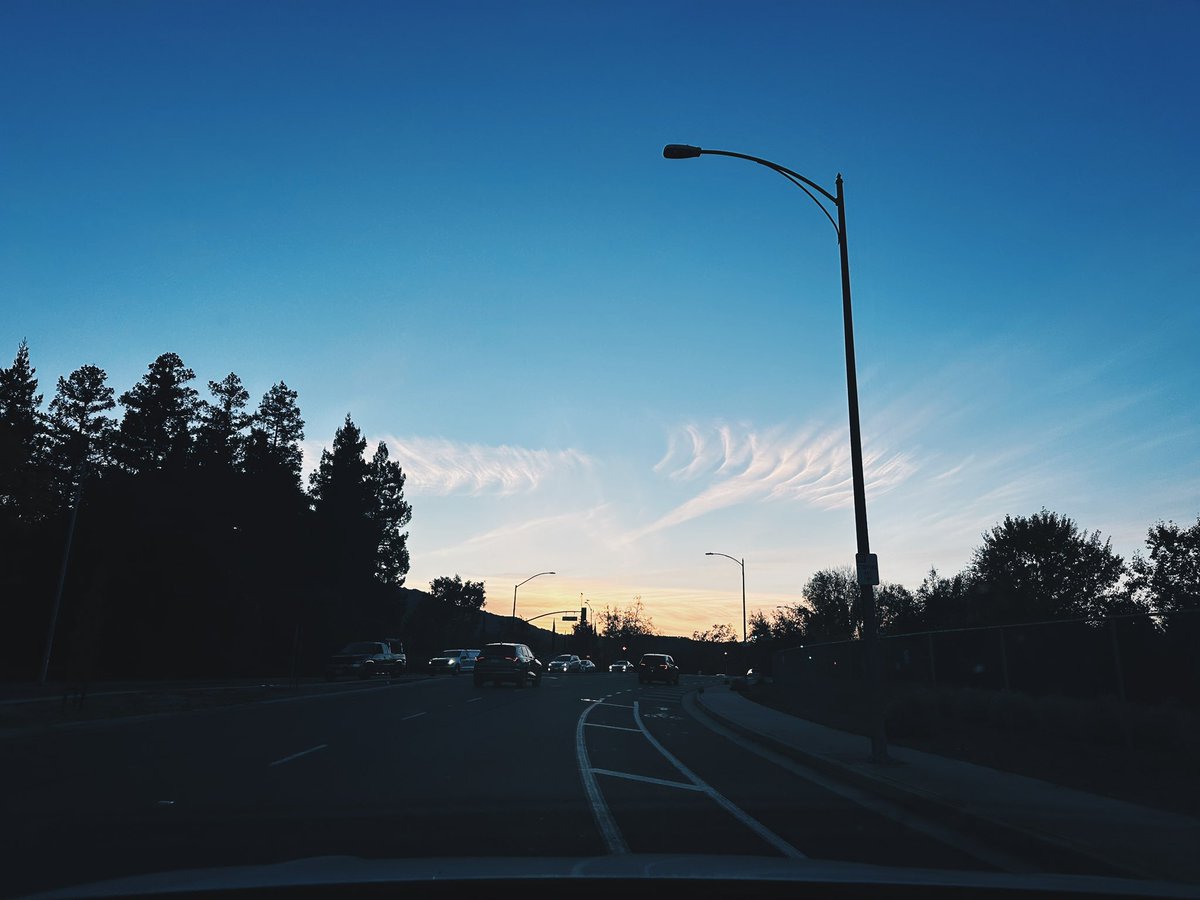 random photo I took while driving because I really loved the cloud striations