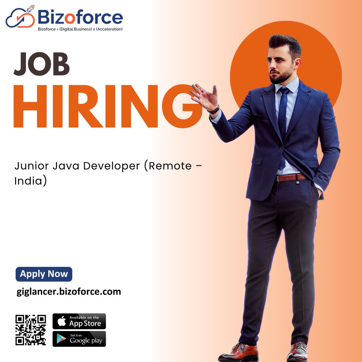 Bizoforceinc's tweet image. 🚀 Hiring Now – Junior Java Developer (Remote – India)

A great opportunity for freshers &amp;amp; early-career developers!
We’re looking for a Junior Java Developer skilled in Core Java, OOPs, basic SQL, APIs, and willing to learn Spring Boot &amp;amp; microservices.

Perfect for candidates…