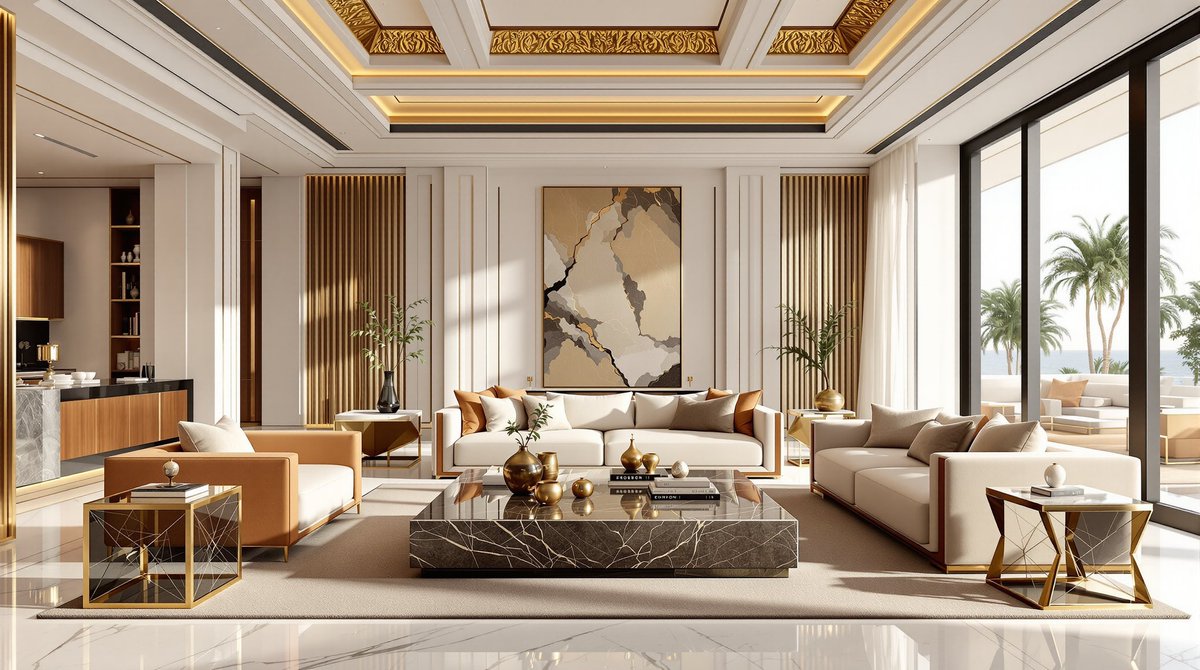 UIPLAsia's tweet photo. A Middle-Eastern ultra-#LuxuryVilla crafted for #HNIliving—grand arches, marble geometry, artisan detailing, and a contemporary global aesthetic. A refined blend of cultural elegance and modern indulgence. #UltraLuxuryVilla #MiddleEastLuxury #ArabesqueDesign #LuxuryInterior https://t.co/uuWxkz3Pye
